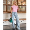 image:imageZESICA Womens Floral Off Shoulder Short Sleeve Sweater VestPink