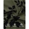 image:imageZESICA Womens Long Sleeve Floral Fall Bodycon Ruched Mesh Maxi Formal DressArmy Green