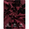 image:imageZESICA Womens Long Sleeve Floral Fall Bodycon Ruched Mesh Maxi Formal DressBurgundy