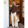 image:imageZESICA Womens Off The Shoulder Asymmetrical Going Out TopsCoffee
