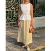 image:imageZESICA Womens Sleeveless Business Casual Peplum Tank TopsWhite