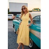 image:imageZESICA Womens Sleeveless V Neck Hollow Out Eyelet A Line Flowy Maxi DressLightyellow