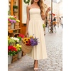 image:imageZESICA Womens Strapless Formal Wedding Guest Midi SundressApricot