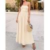 image:imageZESICA Womens Strapless Formal Wedding Guest Midi SundressApricot