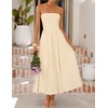 image:imageZESICA Womens Strapless Formal Wedding Guest Midi SundressApricot