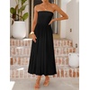 image:imageZESICA Womens Strapless Formal Wedding Guest Midi SundressBlack