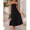 image:imageZESICA Womens Strapless Formal Wedding Guest Midi SundressBlack