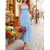 image:imageZESICA Womens Strapless Formal Wedding Guest Midi SundressBlue