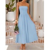 image:imageZESICA Womens Strapless Formal Wedding Guest Midi SundressBlue