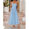 image:imageZESICA Womens Strapless Formal Wedding Guest Midi SundressBlue