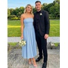 image:imageZESICA Womens Strapless Formal Wedding Guest Midi SundressBlue