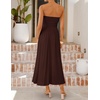 image:imageZESICA Womens Strapless Formal Wedding Guest Midi SundressBrown