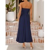 image:imageZESICA Womens Strapless Formal Wedding Guest Midi SundressNavy