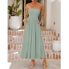 image:imageZESICA Womens Strapless Formal Wedding Guest Midi SundressSage