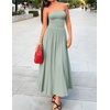 image:imageZESICA Womens Strapless Formal Wedding Guest Midi SundressSage