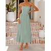 image:imageZESICA Womens Strapless Formal Wedding Guest Midi SundressSage
