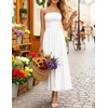 image:imageZESICA Womens Strapless Formal Wedding Guest Midi SundressWhite