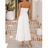 image:imageZESICA Womens Strapless Formal Wedding Guest Midi SundressWhite
