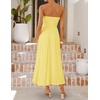 image:imageZESICA Womens Strapless Formal Wedding Guest Midi SundressYellow