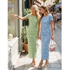 image:imageZESICA Womens Summer Bodycon Wedding Guest Midi DressesBlue