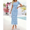 image:imageZESICA Womens Summer Bodycon Wedding Guest Midi DressesBlue