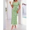 image:imageZESICA Womens Summer Bodycon Wedding Guest Midi DressesGreen
