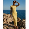image:imageZESICA Womens Summer Bodycon Wedding Guest Midi DressesLightyellow