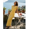 image:imageZESICA Womens Summer Bodycon Wedding Guest Midi DressesLightyellow