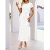 image:imageZESICA Womens Summer Bodycon Wedding Guest Midi DressesWhite