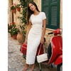 image:imageZESICA Womens Summer Bodycon Wedding Guest Midi DressesWhite