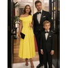 image:imageZESICA Womens Summer Casual One Shoulder Tie Waist Maxi DressYellow
