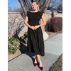 image:imageZESICA Womens Summer Floral Boho Smocked Flowy Maxi DressBlack