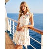 image:imageZESICA Womens Summer Floral Chiffon Beach Mini DressApricot