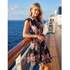 image:imageZESICA Womens Summer Floral Chiffon Beach Mini DressBlack