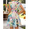 image:imageZESICA Womens Summer Floral Chiffon Beach Mini DressGreen