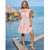 image:imageZESICA Womens Summer Floral Chiffon Beach Mini DressLightpink