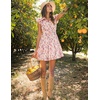 image:imageZESICA Womens Summer Floral Chiffon Beach Mini DressLightpink