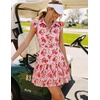 image:imageZESICA Womens Summer Floral Chiffon Beach Mini DressPink