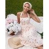 image:imageZESICA Womens Summer Floral Halter Off the Shoulder Maxi DressApricot