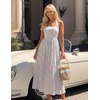 image:imageZESICA Womens Summer Floral Halter Off the Shoulder Maxi DressPoint White