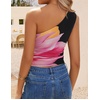 image:imageZESICA Womens Summer Floral Mesh Off Shoulder Y2k Tank TopBlack