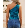 image:imageZESICA Womens Summer Floral Mesh Off Shoulder Y2k Tank TopBlue