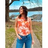 image:imageZESICA Womens Summer Floral Mesh Off Shoulder Y2k Tank TopOrange