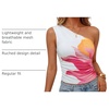 image:imageZESICA Womens Summer Floral Mesh Off Shoulder Y2k Tank TopWhite