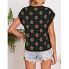 image:imageZESICA Womens Summer Floral Print Short Sleeve Knit Sweater VestBlack