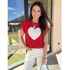 image:imageZESICA Womens Summer Floral Print Short Sleeve Knit Sweater VestFirered