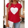 image:imageZESICA Womens Summer Floral Print Short Sleeve Knit Sweater VestFirered