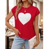 image:imageZESICA Womens Summer Floral Print Short Sleeve Knit Sweater VestFirered