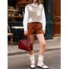 image:imageZESICA Womens Summer Floral Print Short Sleeve Knit Sweater VestKhaki