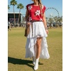 image:imageZESICA Womens Summer Floral Print Short Sleeve Knit Sweater VestRed
